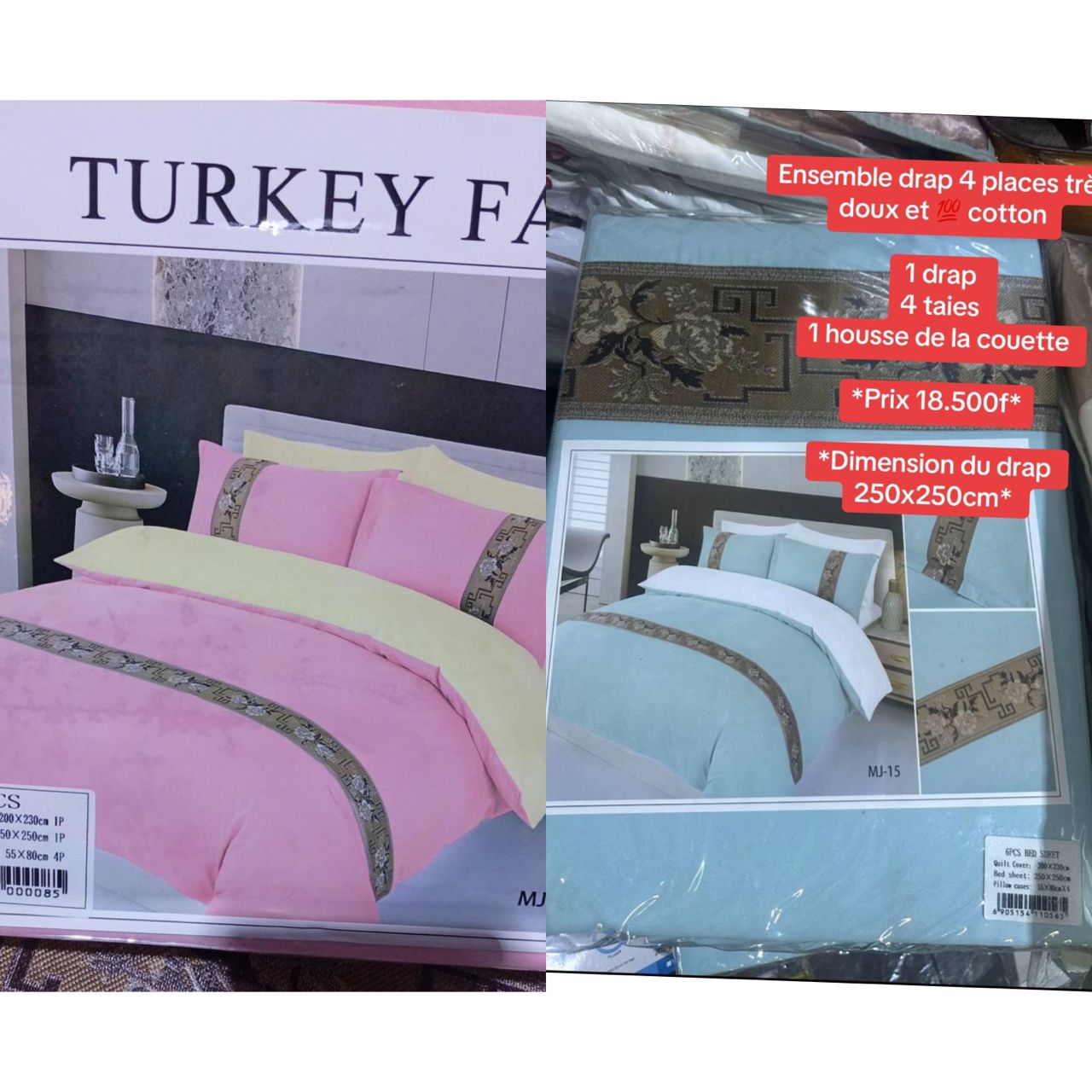 Ensemble de Draps 4 Places